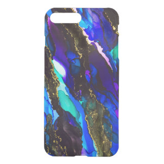 Wild Black and Purple Alcohol Ink Painting iPhone 8 Plus/7 Plus Case