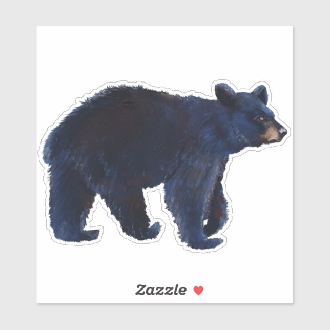 Wild Black Bear Sticker (Sheet)