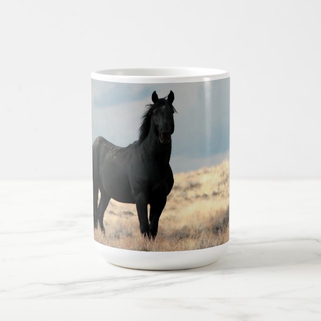 Wild Black Mustang 'Reno' Mug  (Center)