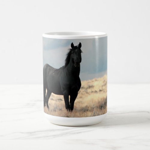 Wild Black Mustang Reno Mug 