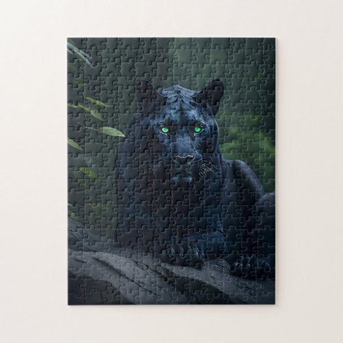 Wild Black Panther Jigsaw Puzzle
