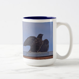 Wild Black Raven Crow-lovers #Gift Two-Tone Coffee Mug