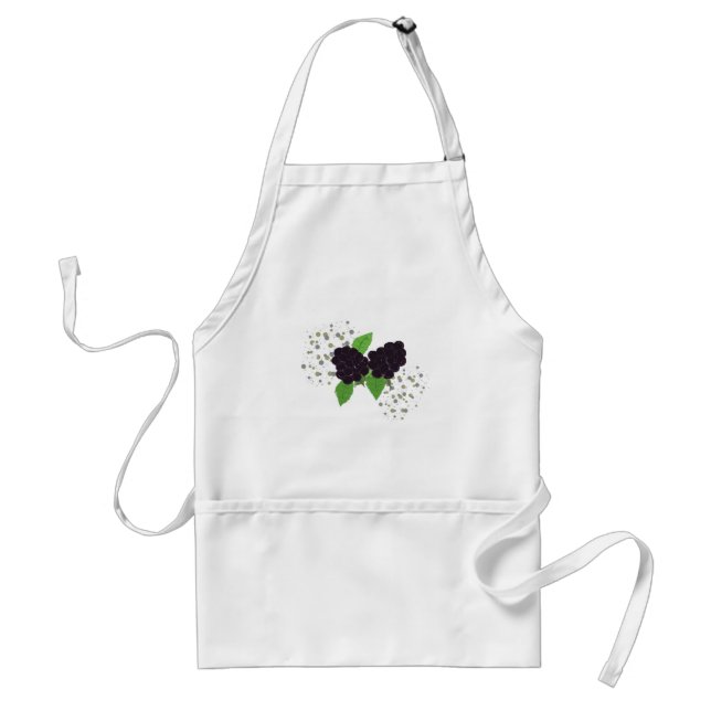 Wild Blackberries Adult Apron (Front)