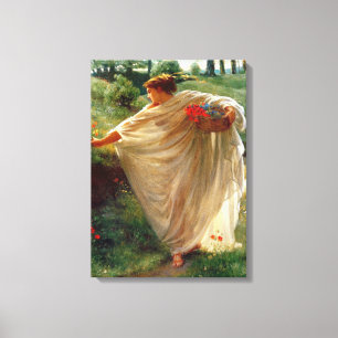 Wild Blossoms (by Edward Poynter) Canvas Print