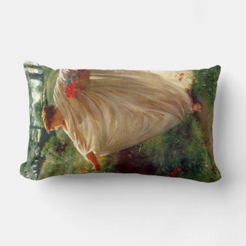 Wild Blossoms by Edward Poynter Lumbar Pillow