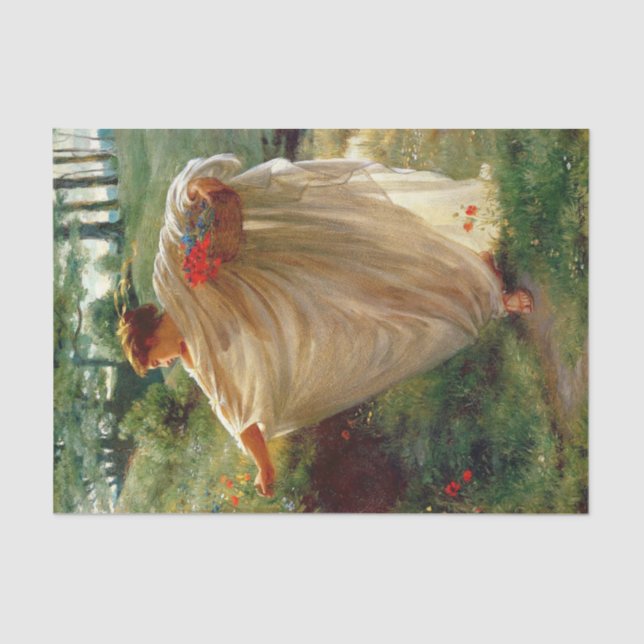 Wild Blossoms (by Edward Poynter) Tissue Paper (Front)