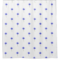 wild blue cornflower pattern