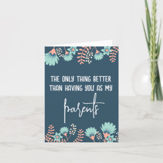 Wild Blue Floral Pregnancy Reveal parents custom  Announcement