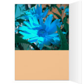 Wild Blue Sunflower Card *customize* (Inside (Left))