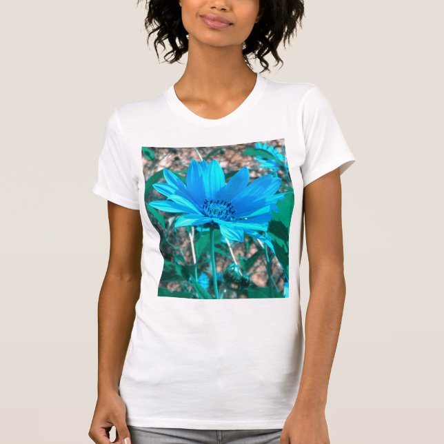 Wild Blue Sunflower T-Shirt (Front)