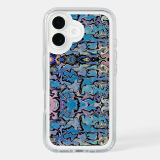 Wild blue swirl iPhone 16 case
