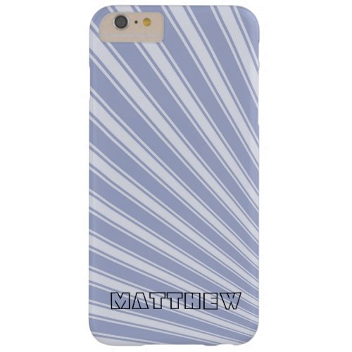Wild blue yonder Color Stripe Funky Pattern Barely There iPhone 6 Plus Case
