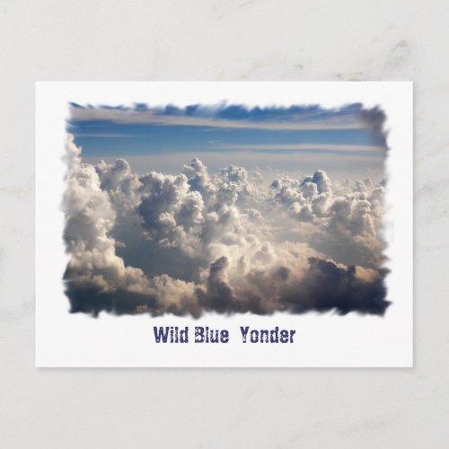 Wild Blue  Yonder Postcard