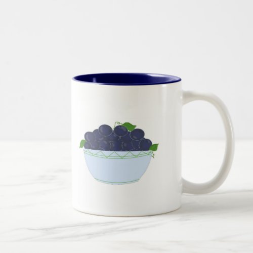 Wild Blueberries Two_Tone Coffee Mug