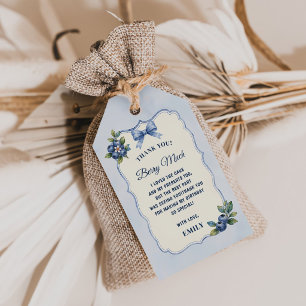 Wild Blueberry Berry Sweet Birthday Gift Tags