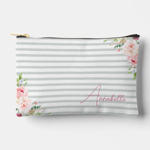 Wild Blush Botanical Floral Accessory Pouch
