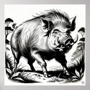 Wild Boar - Archival Print