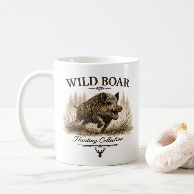 Wild Boar Coffee Mug (With Donut)