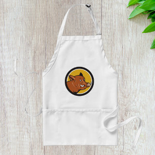 Wild Boar Head Adult Apron