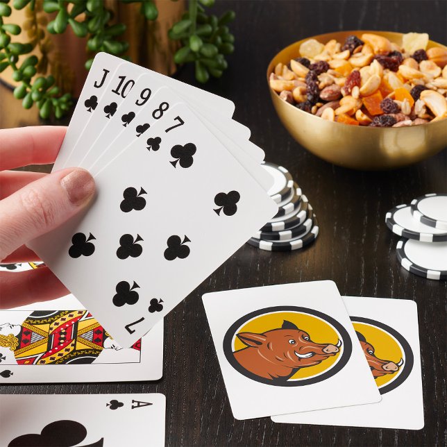 Wild Boar Head Poker Cards (Creator Uploaded)