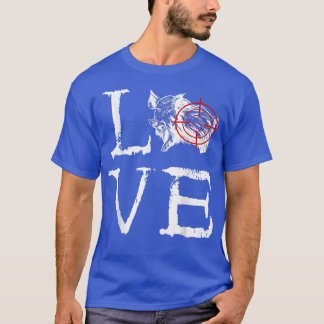 Wild Boar Hunting Love Creepy Wild Hog Hunter Wild T-Shirt