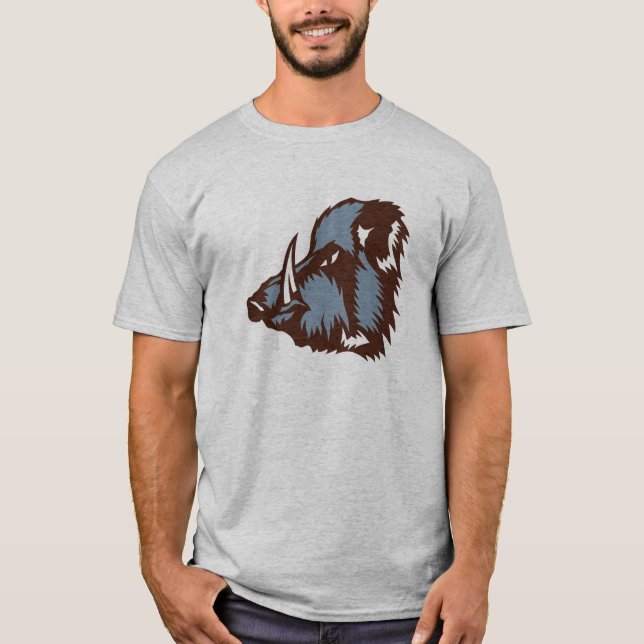 wild boar logo T-Shirt (Front)