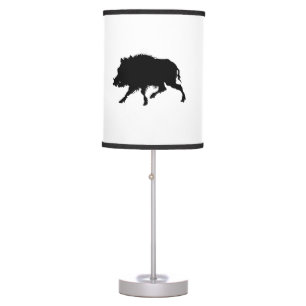 Wild Boar or Wild Pig Elegant Silhouette Table Lamp