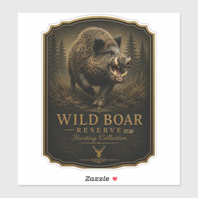 Wild Boar Sticker (Sheet)