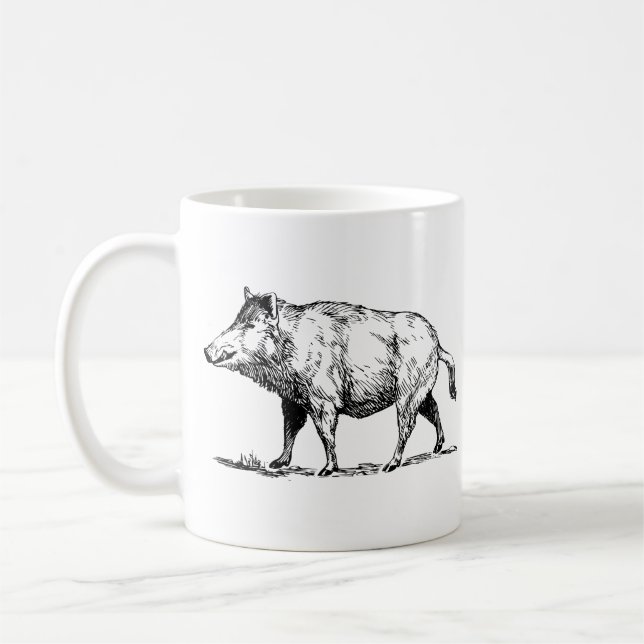 Wild Boar / Wildschwein Coffee Mug (Left)