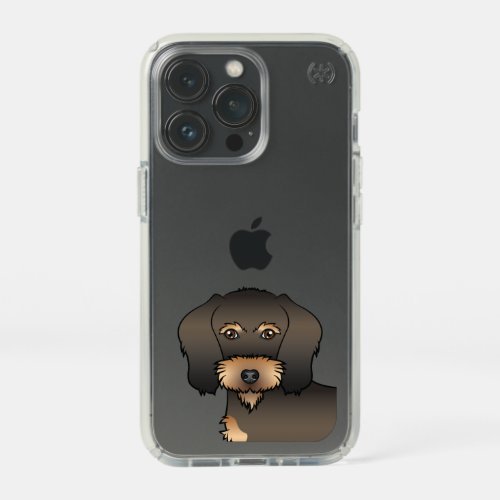 Wild Boar Wire Haired Dachshund Cartoon Dog Head Speck iPhone 13 Pro Case