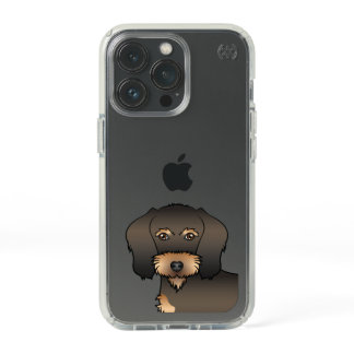 Wild Boar Wire Haired Dachshund Cartoon Dog Head Speck iPhone 13 Pro Case