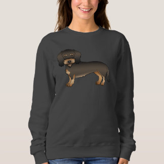 Wild Boar Wire Haired Dachshund Cute Cartoon Dog Sweatshirt
