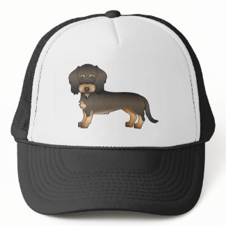 Wild Boar Wire Haired Dachshund Cute Cartoon Dog Trucker Hat