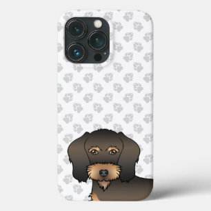 Wild Boar Wire Haired Dachshund Dog Head & Paws iPhone 13 Pro Case