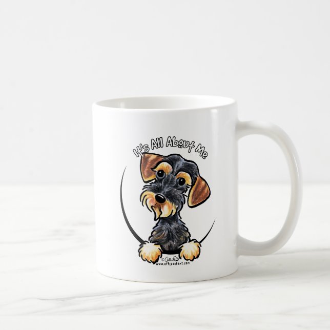 Wild Boar Wirehaired Dachshund Its All About Me Coffee Mug (Right)