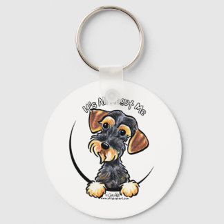 Wild Boar Wirehaired Dachshund Its All About Me Keychain