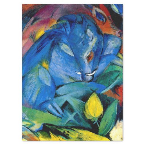 WILD BOARS FRANZ MARC EXPRESSIONIST ART TISSUE PAPER