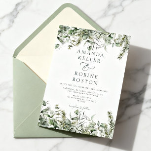Wild Botanical Wedding Invitation