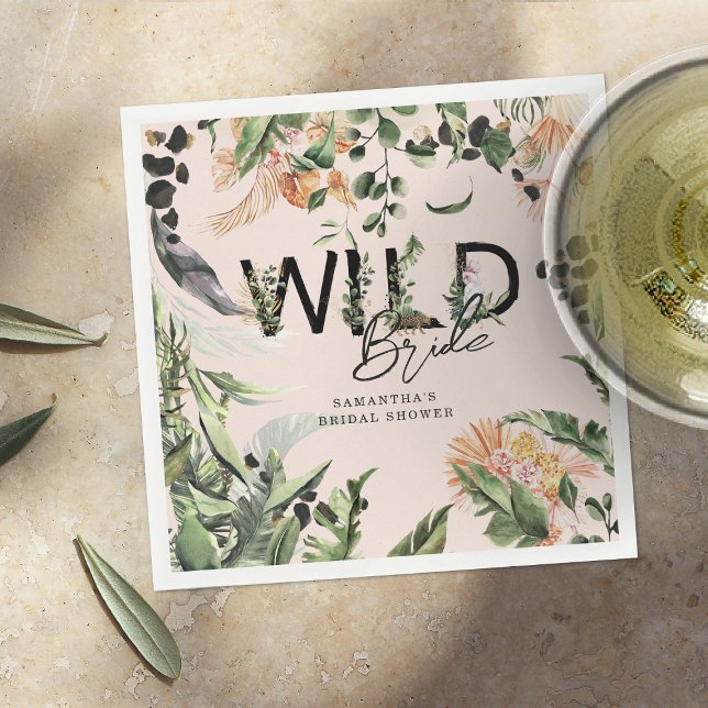 Wild Bride | Jungle Bridal Shower  Napkins (Creator Uploaded)