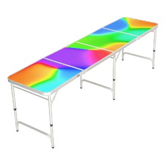 Wild Bright Colors Beer Pong Table