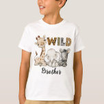 Wild Brother of the Birthday Boy Safari Birthday T-Shirt<br><div class="desc">Brother of the Birthday Boy Safari Birthday T-Shirt</div>