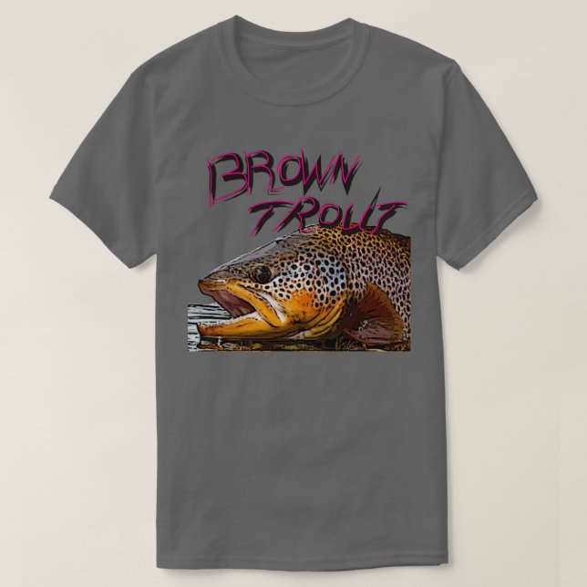 Wild Brown Trout T-Shirt (Design Front)