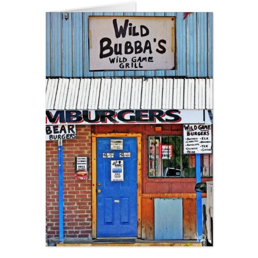 Wild Bubba's in Elroy, TX Cards (Front)