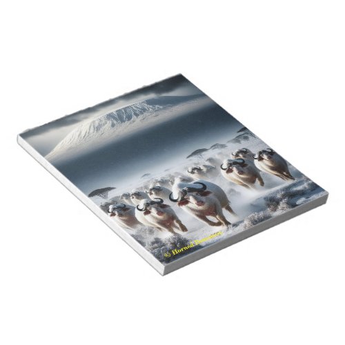 Wild buffaloes notepad