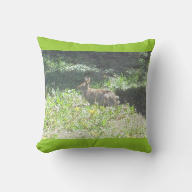 Wild Bunny Pillow (Front)