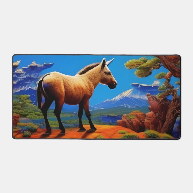 Wild Burro - Mountain Vista Desk Mat (Front)