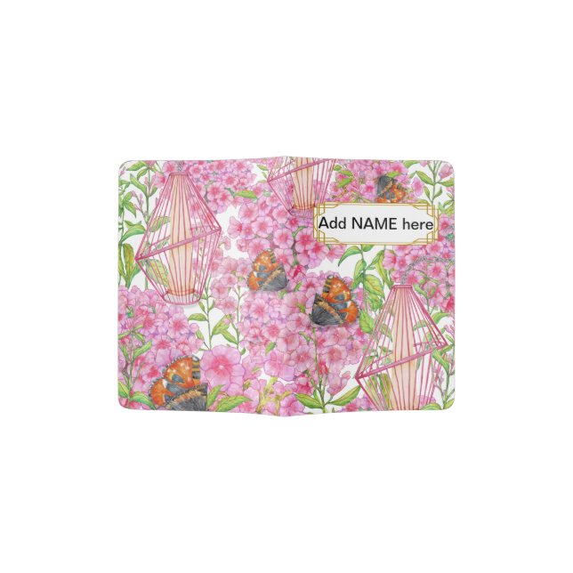 WILD BUTTERFLIES AND LAMPS PASSPORT HOLDER (Opened)