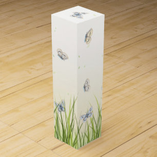 Wild Butterflies Beautiful Nature Scene Wine Box
