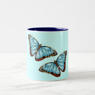 Wild Butterflies Two-Tone Coffee Mug