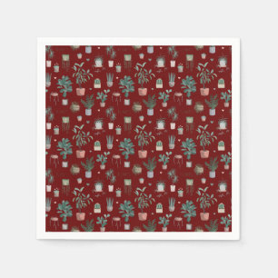 Wild Cactus Pattern Napkins